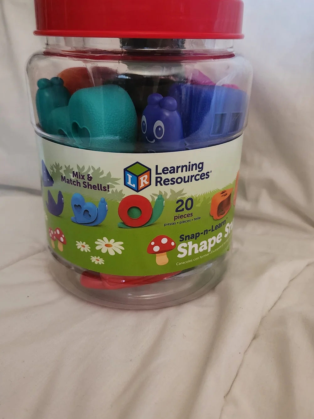 Learning Resources Shape Snails Educational Toy Set - Multicolor